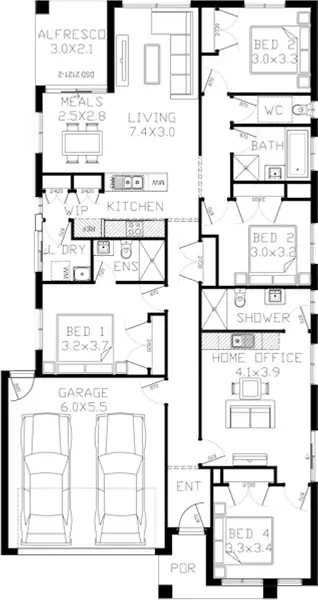 Floorplan of Homely house listing, Lot 1361 Portillo Drive, Winter Valley VIC 3358