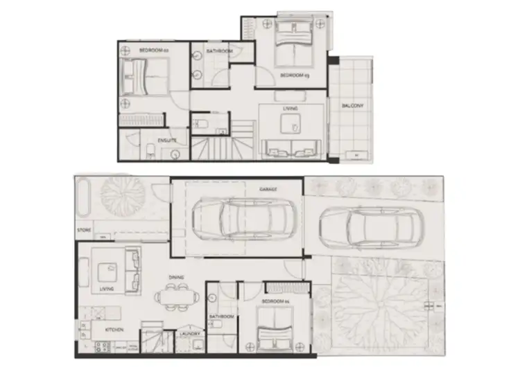 Floorplan of Homely townhouse listing, 4 Wewak Parade, Heidelberg West VIC 3081