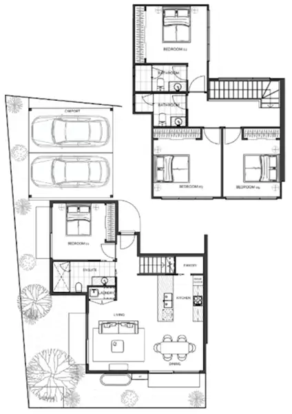 Floorplan of Homely townhouse listing, 4 Oriel Road, Heidelberg West VIC 3081