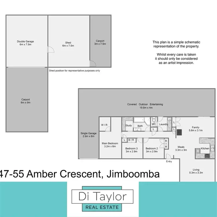 Floorplan of Homely house listing, 47-55 Amber Crescent, Jimboomba QLD 4280