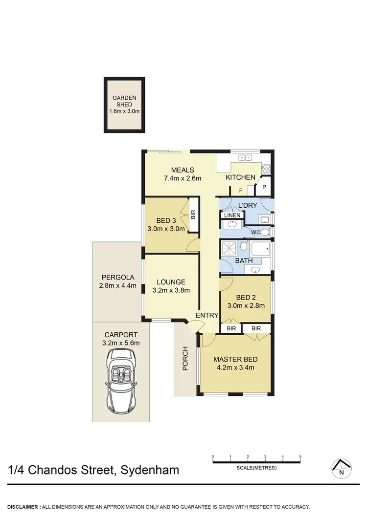 Floorplan of Homely unit listing, 1/4 Chandos Street, Sydenham VIC 3037