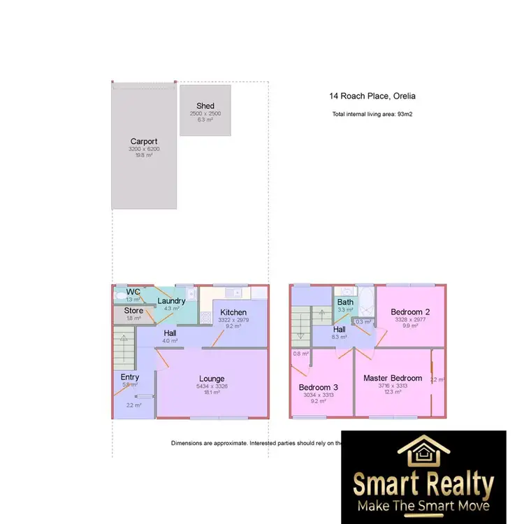 Floorplan of Homely house listing, 14 Roach Place, Orelia WA 6167