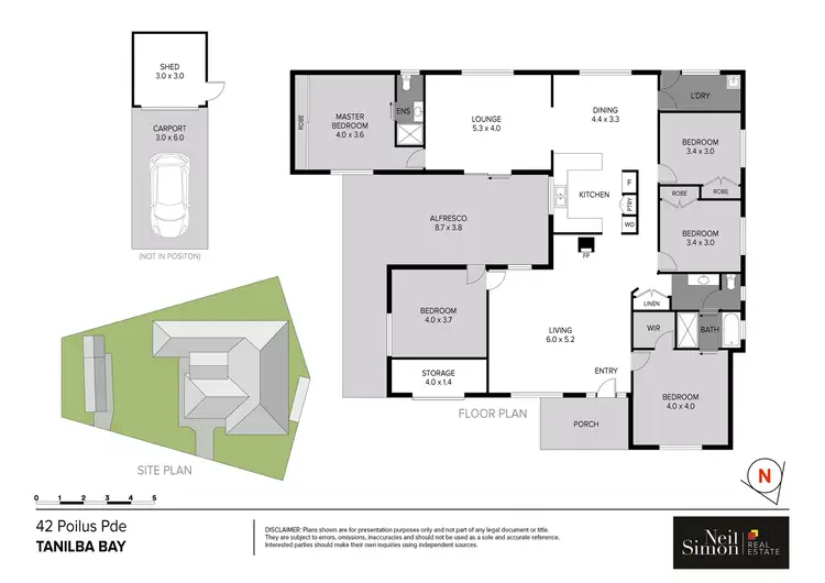 Floorplan of Homely house listing, 42 Poilus Parade, Tanilba Bay NSW 2319