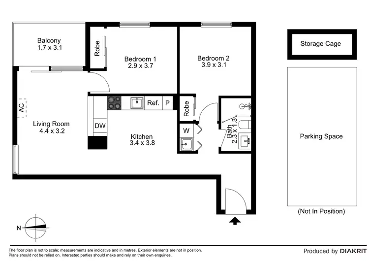 Floorplan of Homely apartment listing, 604/6 St Kilda Road, St Kilda VIC 3182