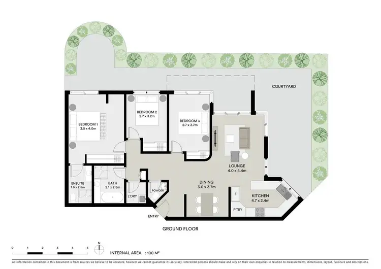 Floorplan of Homely unit listing, 101/8-10 Hollingworth, Port Macquarie NSW 2444