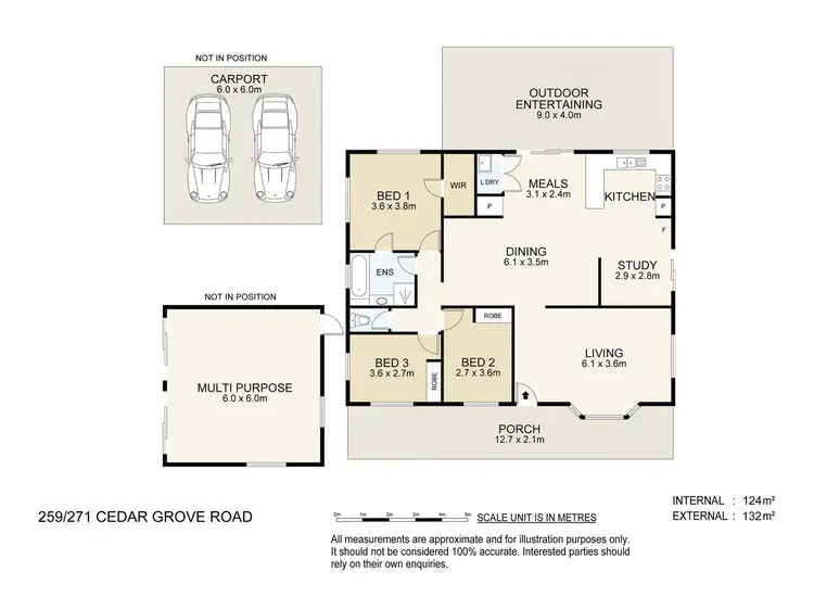 Floorplan of Homely house listing, 259-271 Cedar Grove Road, Cedar Grove QLD 4285