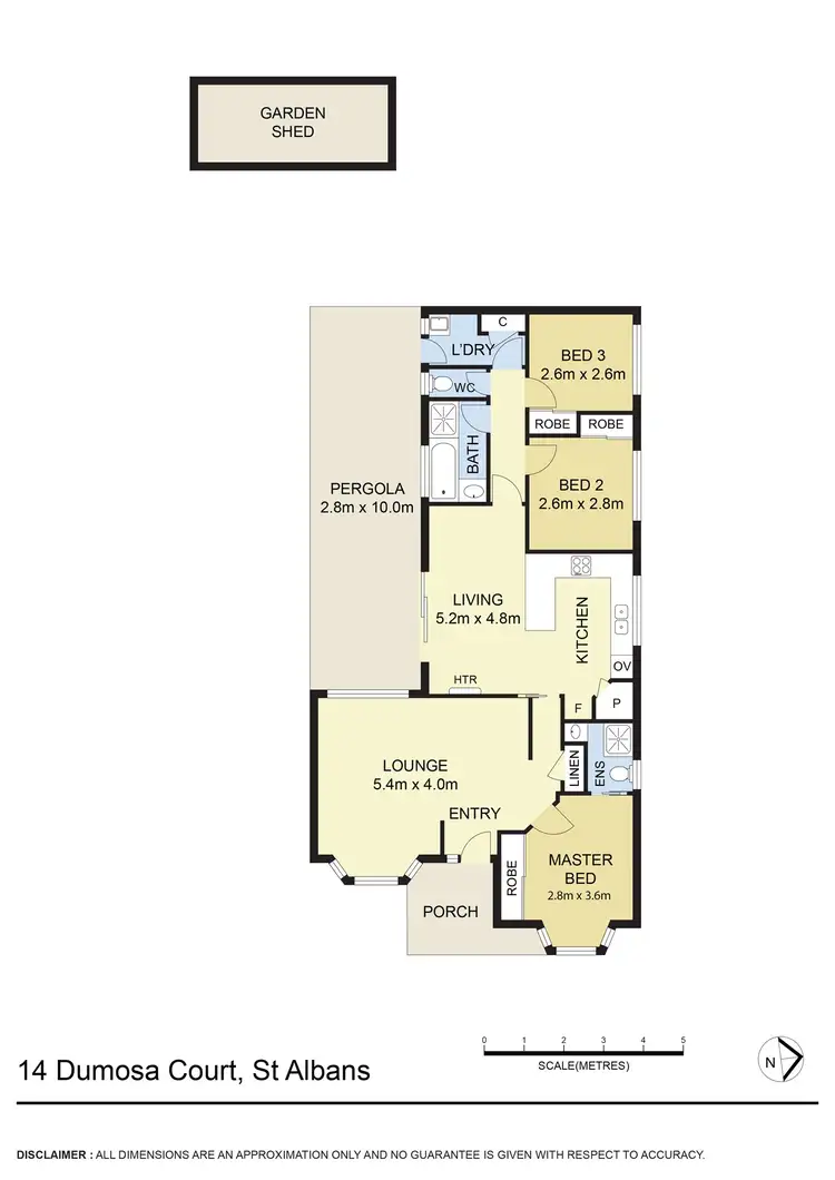 Floorplan of Homely house listing, 14 Dumosa Court, St Albans VIC 3021