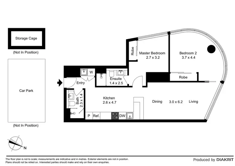 Floorplan of Homely apartment listing, 4418/70 Southbank Boulevard, Southbank VIC 3006