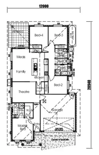 Floorplan of Homely house listing, Lot 256 Gollan Circuit, Kearneys Spring QLD 4350