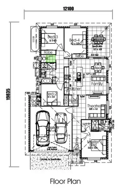 Floorplan of Homely house listing, Lot 230 Gollan Circuit, Kearneys Spring QLD 4350