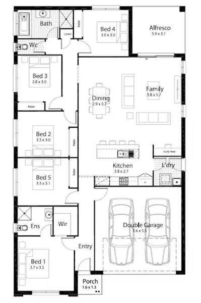 Floorplan of Homely house listing, Lot 314 New Road, Jimboomba QLD 4280