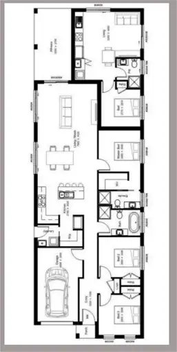 Floorplan of Homely house listing, Lot 233/115 Solar Street, Leppington NSW 2179