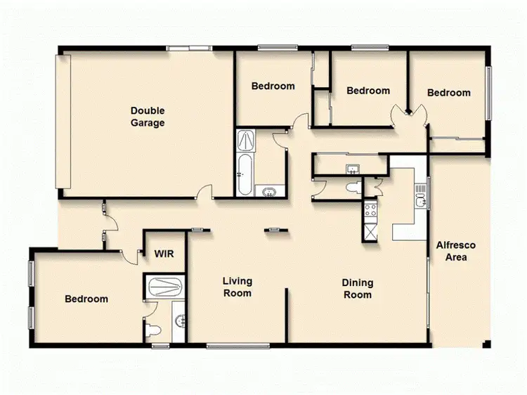 Floorplan of Homely house listing, 16 Lorikeet Way, Crestmead QLD 4132