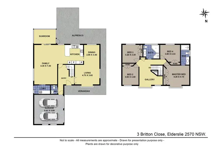 Floorplan of Homely house listing, 3 Britton Close, Elderslie NSW 2570