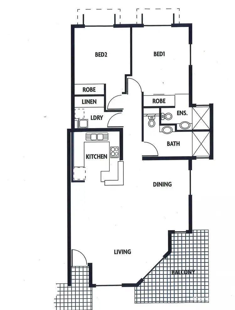 Floorplan of Homely apartment listing, 6/3 Morinda St, Larrakeyah NT 820