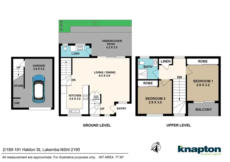 Floorplan of Homely townhouse listing, 2/189-191 Haldon Street, Lakemba NSW 2195