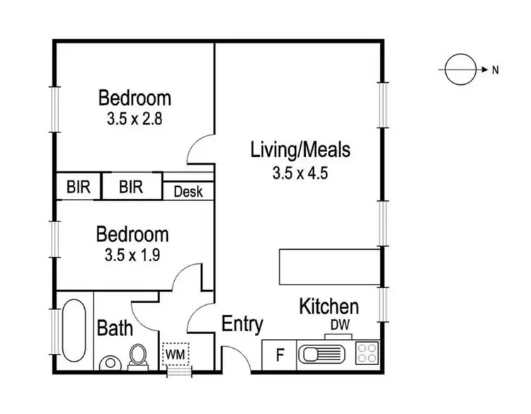 Floorplan of Homely apartment listing, 6/486 Glenferrie Rd, Hawthorn VIC 3122