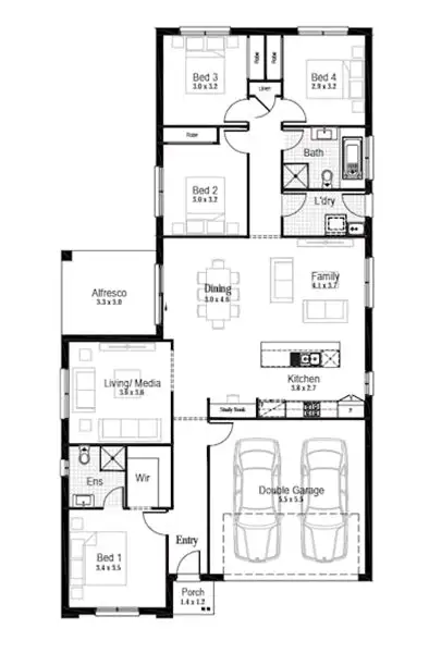 Floorplan of Homely house listing, Lot 529 Brandy Way, Bellbird NSW 2325