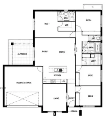 Floorplan of Homely house listing, Lot 233 New Road, Kearneys Spring QLD 4350