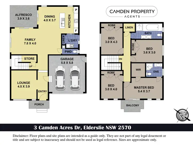 Floorplan of Homely house listing, 3 Camden Acres Drive, Elderslie NSW 2570
