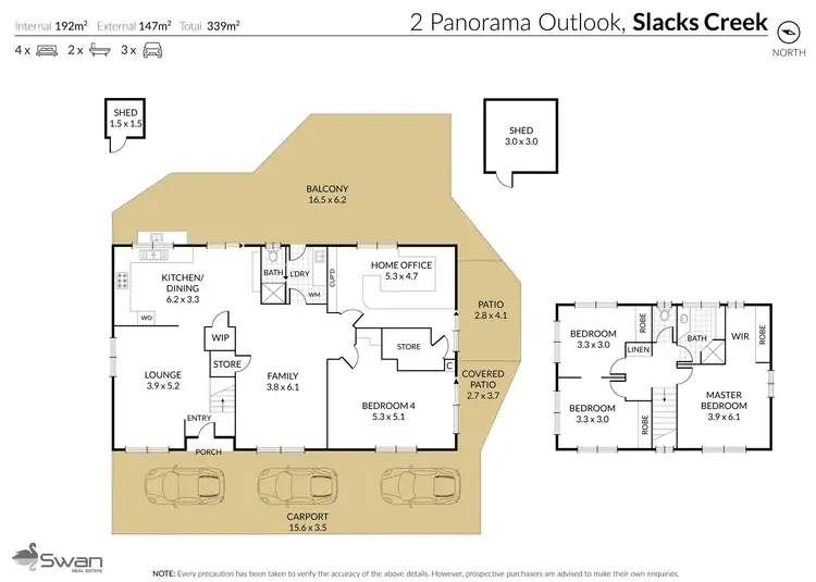 Floorplan of Homely house listing, 2 Panorama Outlook, Slacks Creek QLD 4127