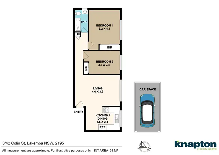 Floorplan of Homely unit listing, 8/42 Colin Street, Lakemba NSW 2195