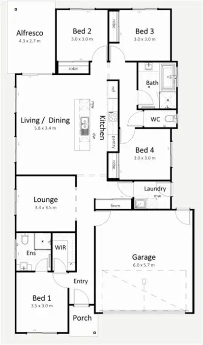 Floorplan of Homely house listing, Address available on request
