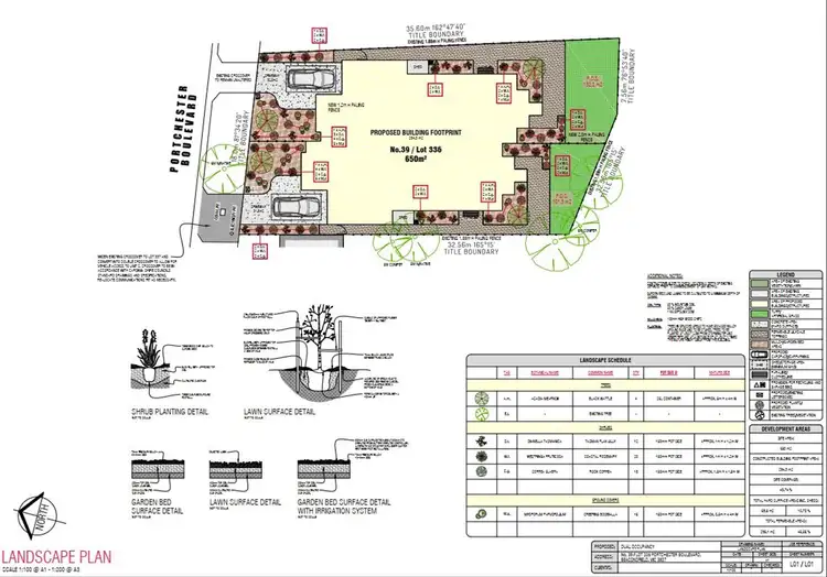 Floorplan of Homely land listing, 39 Portchester Boulevard, Beaconsfield VIC 3807