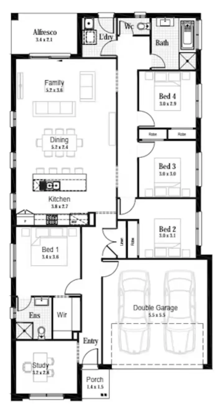Floorplan of Homely house listing, 303/303 Marketfair Road, North Rothbury NSW 2335