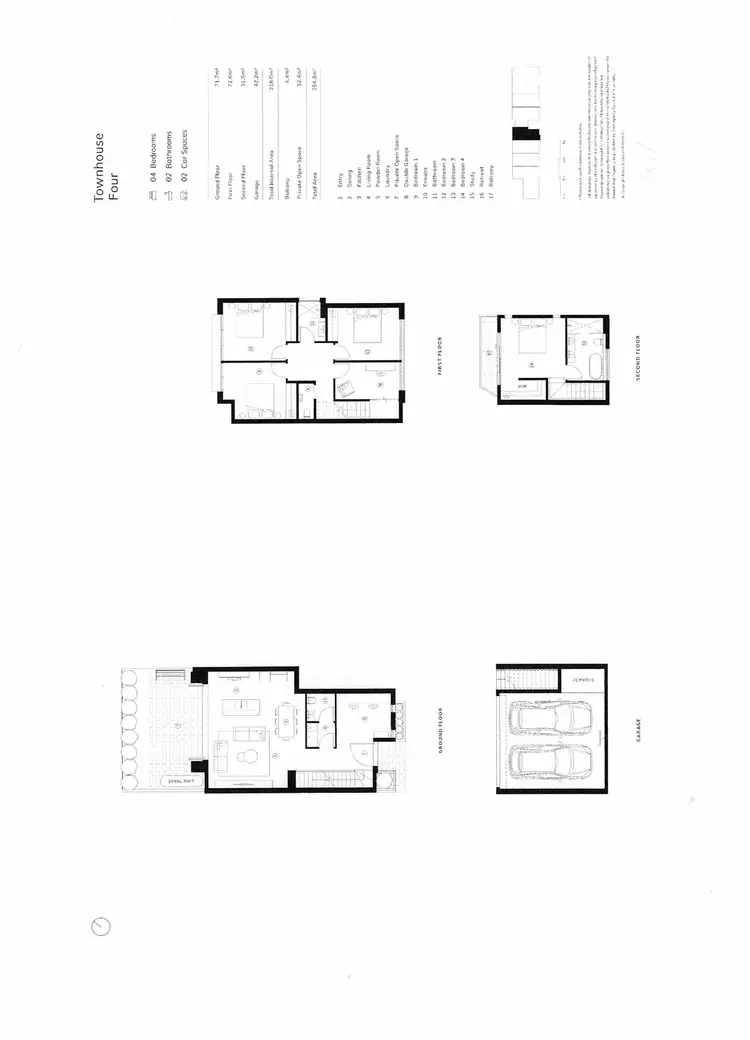 Floorplan of Homely townhouse listing, Address available on request