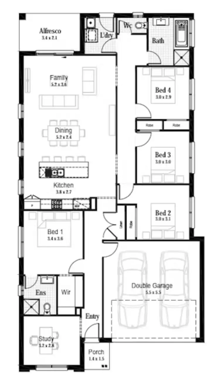 Floorplan of Homely house listing, 411 Capella, Rothbury NSW 2320