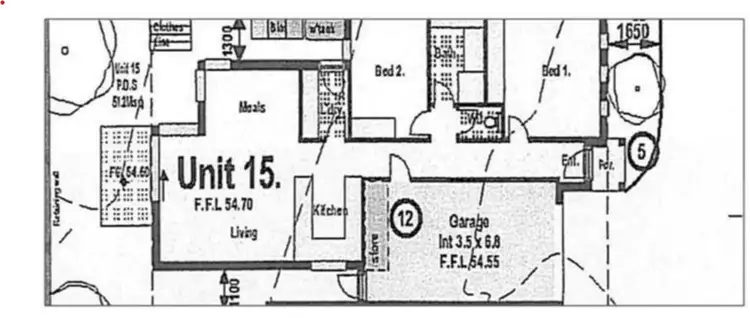 Floorplan of Homely unit listing, 15/4 Young Road, Hallam VIC 3803