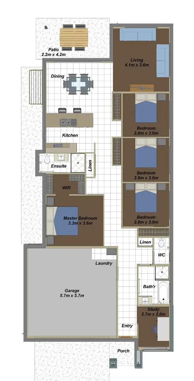 Floorplan of Homely house listing, LOT Stage 7, Park Ridge, Park Ridge QLD 4125