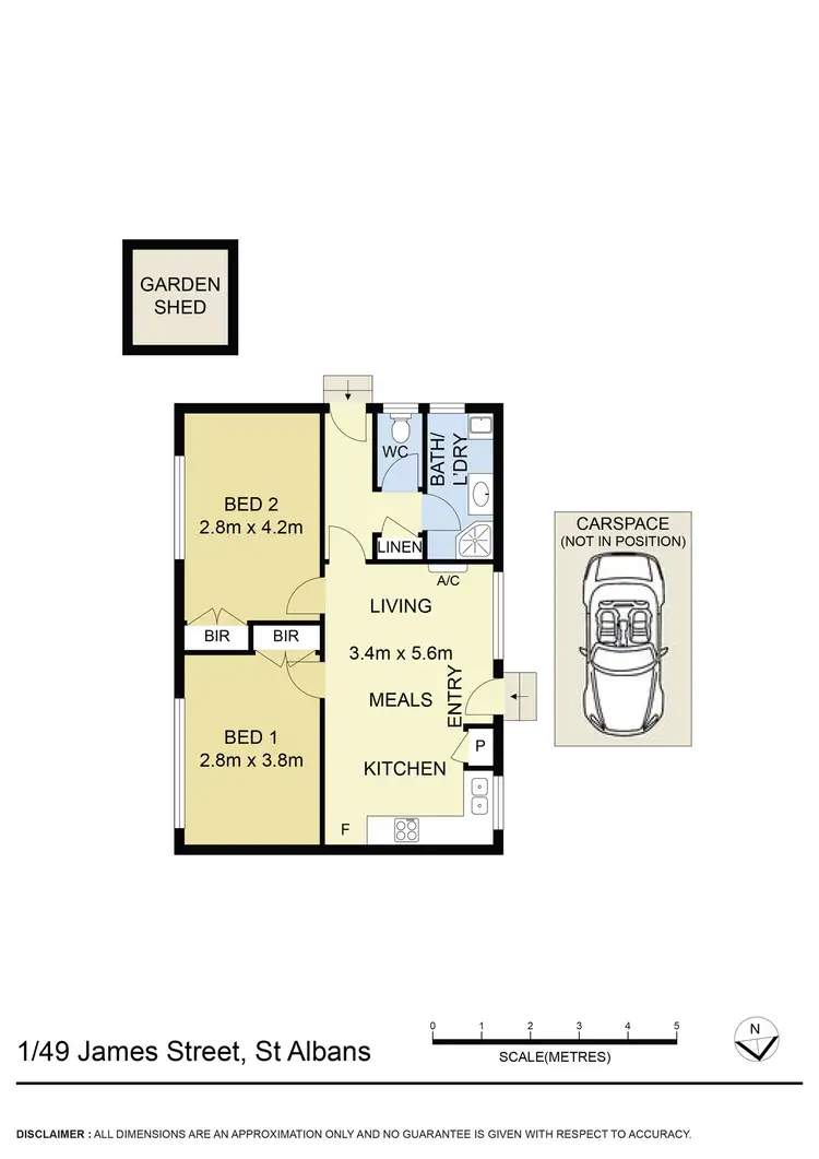 Floorplan of Homely unit listing, 1/49 James Street, St Albans VIC 3021