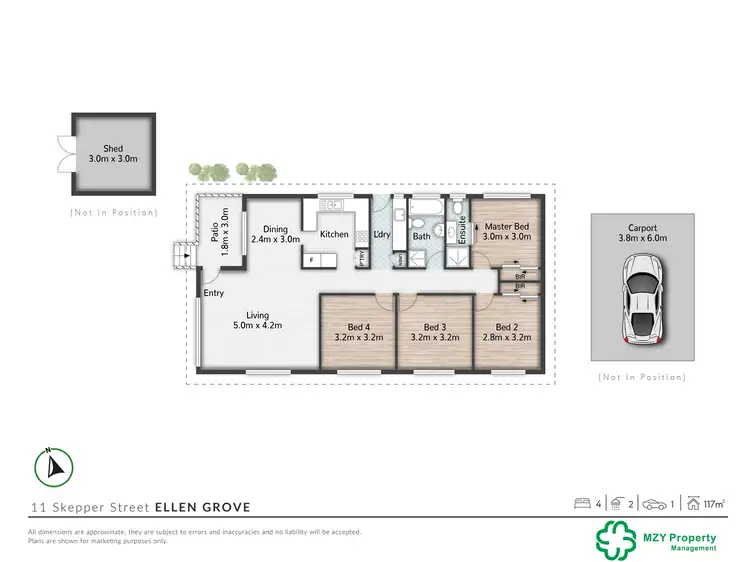 Floorplan of Homely house listing, 11 Skepper Street, Ellen Grove QLD 4078