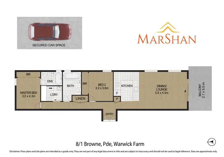 Floorplan of Homely apartment listing, 8/1 Browne Parade, Liverpool NSW 2170