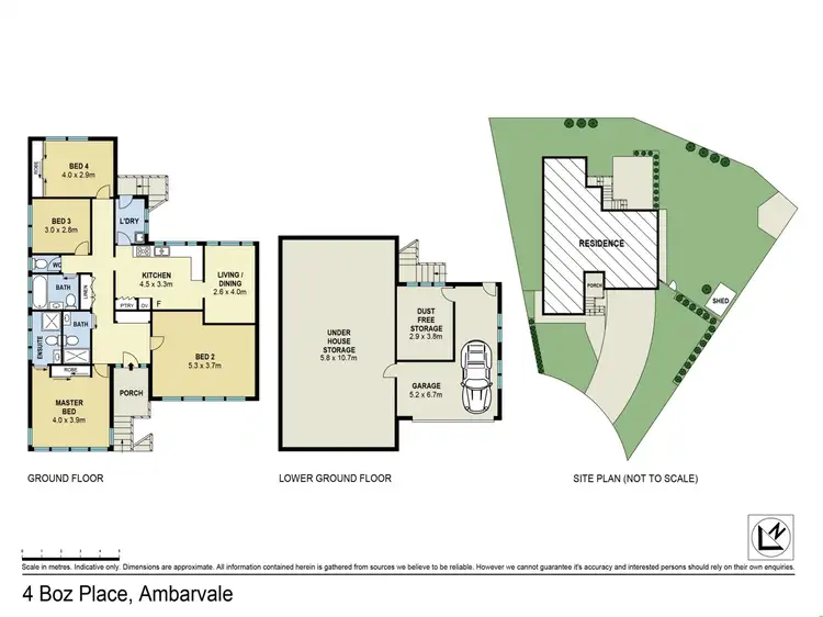 Floorplan of Homely house listing, 4 Boz Place, Ambarvale NSW 2560