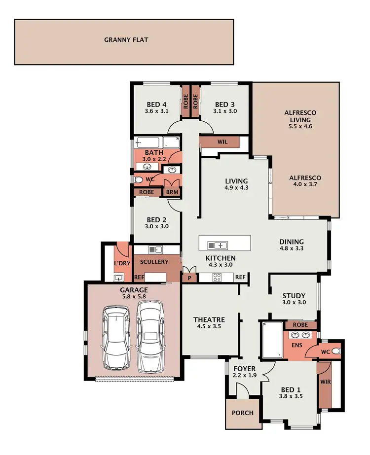 Floorplan of Homely house listing, 2 CREEKVIEW DRIVE, New Auckland QLD 4680
