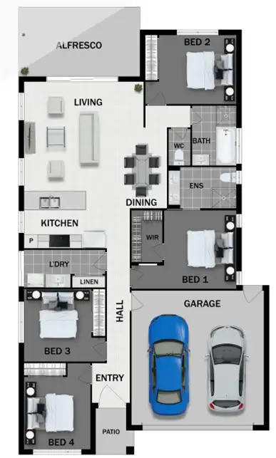 Floorplan of Homely house listing, ID 2570FR/LOT 40 PLAINLAND CROSSING, Plainland QLD 4341