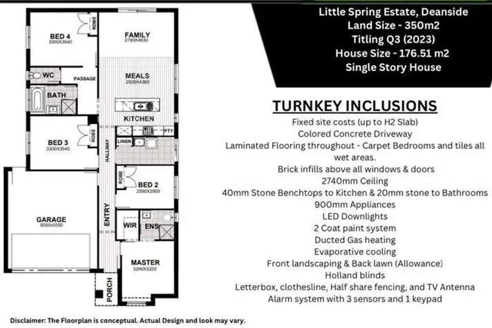Floorplan of Homely house listing, Lot "TBC" Little Spring Estate, Deanside VIC 3336