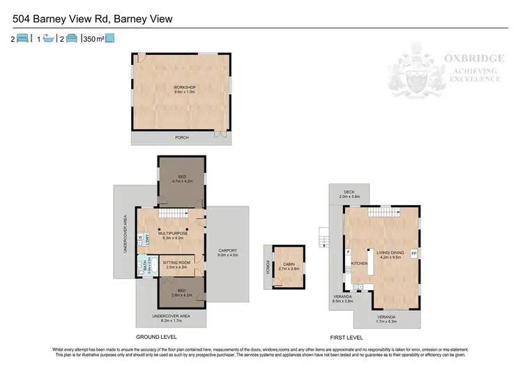 Floorplan of Homely house listing, 504 Barney View Road, Barney View QLD 4287