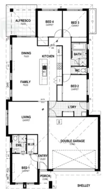 Floorplan of Homely house listing, ID 2568GD/LOT 818 IRONBARK ESTATE, Karuah NSW 2324
