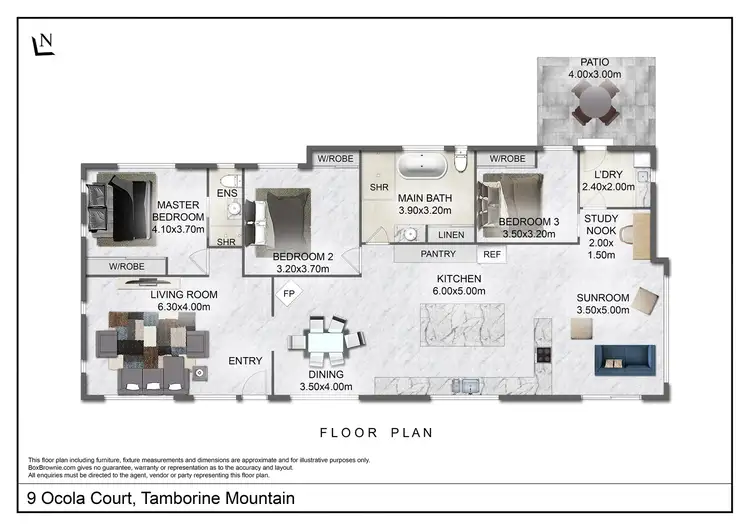 Floorplan of Homely house listing, 9 Ocola Court, Tamborine Mountain QLD 4272