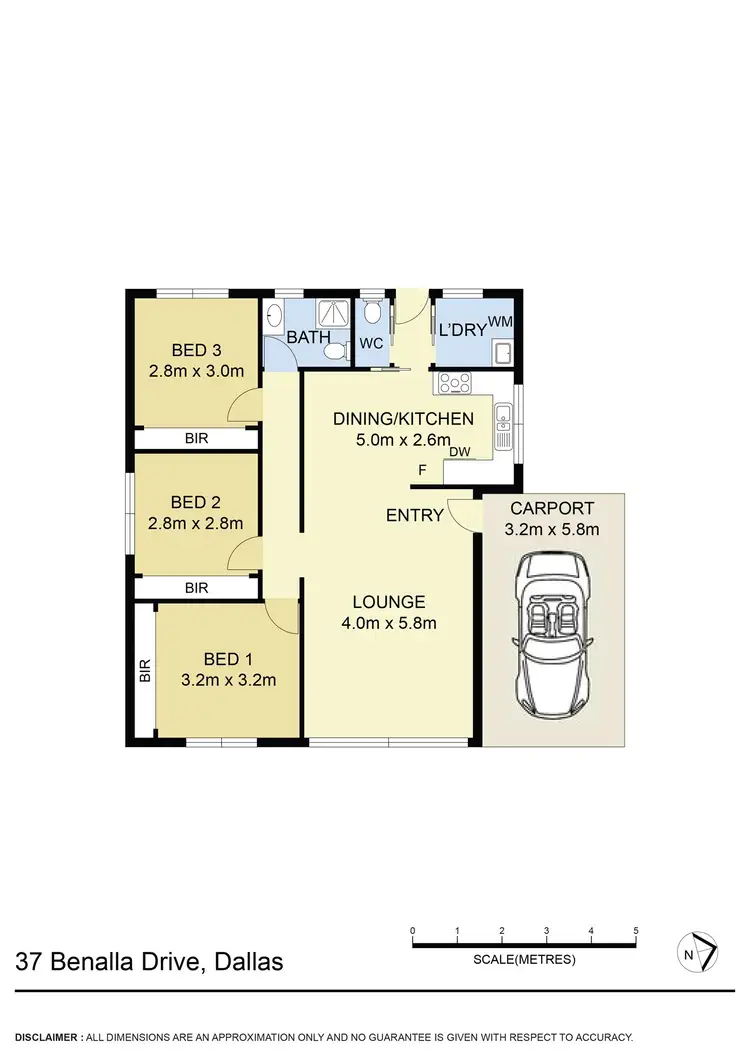 Floorplan of Homely house listing, 37 Benalla Street, Dallas VIC 3047