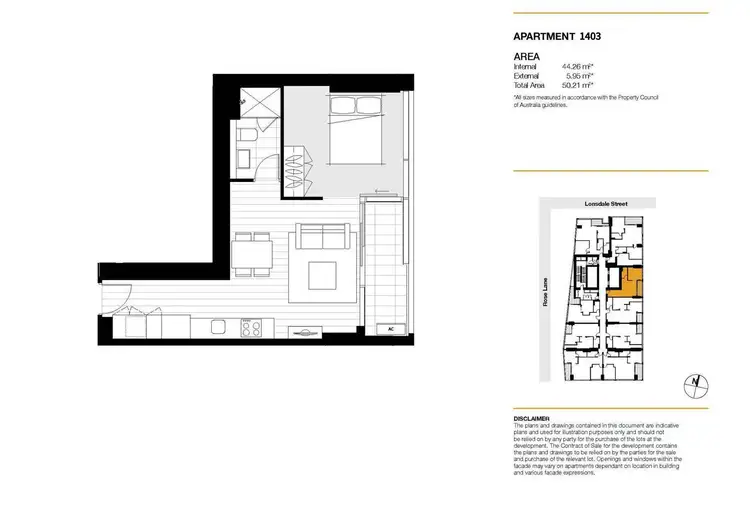 Floorplan of Homely apartment listing, 1403/38 Rose Lane, Melbourne VIC 3004
