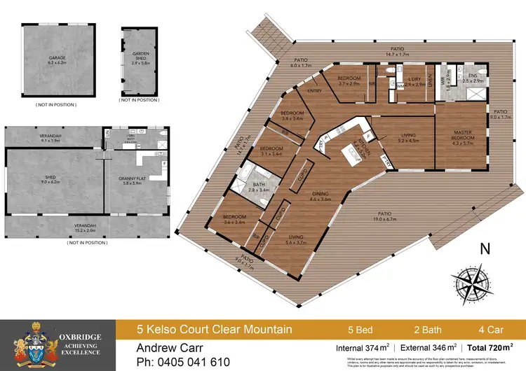 Floorplan of Homely house listing, 5 Kelso Court, Clear Mountain QLD 4500