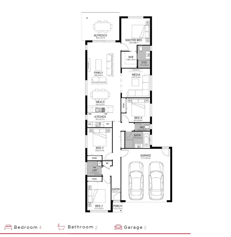 Floorplan of Homely house listing, 15 Howe Circuit, Logan Reserve QLD 4133