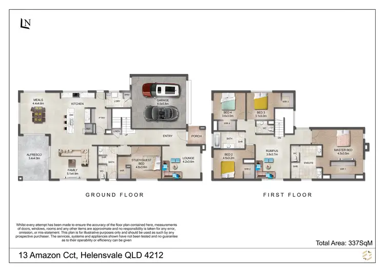 Floorplan of Homely house listing, 13 Amazon Circuit, Helensvale QLD 4212