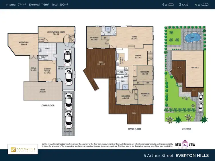 Floorplan of Homely house listing, 5 Arthur Street, Everton Hills QLD 4053
