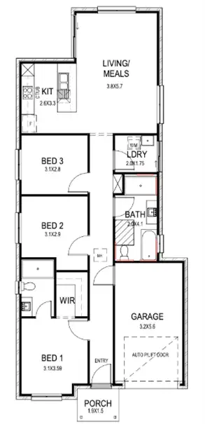 Floorplan of Homely house listing, Lot 108 Sage Crt, Mount Barker SA 5251